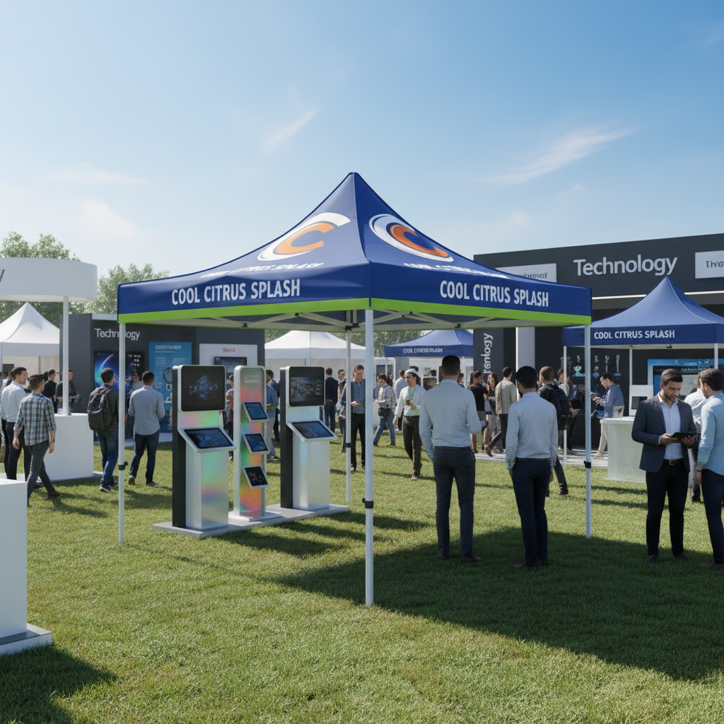 2x2 Baskılı Gazebo Çadır