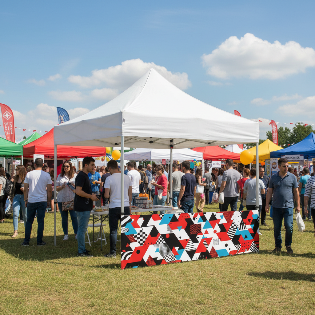 2x2 Gazebo Çadır Yarım Baskı