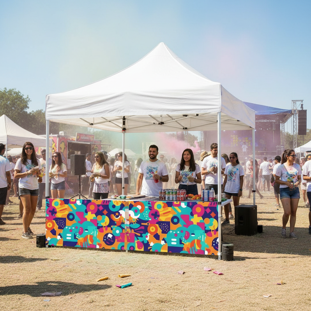 2x2 Gazebo Çadır Yarım Baskı