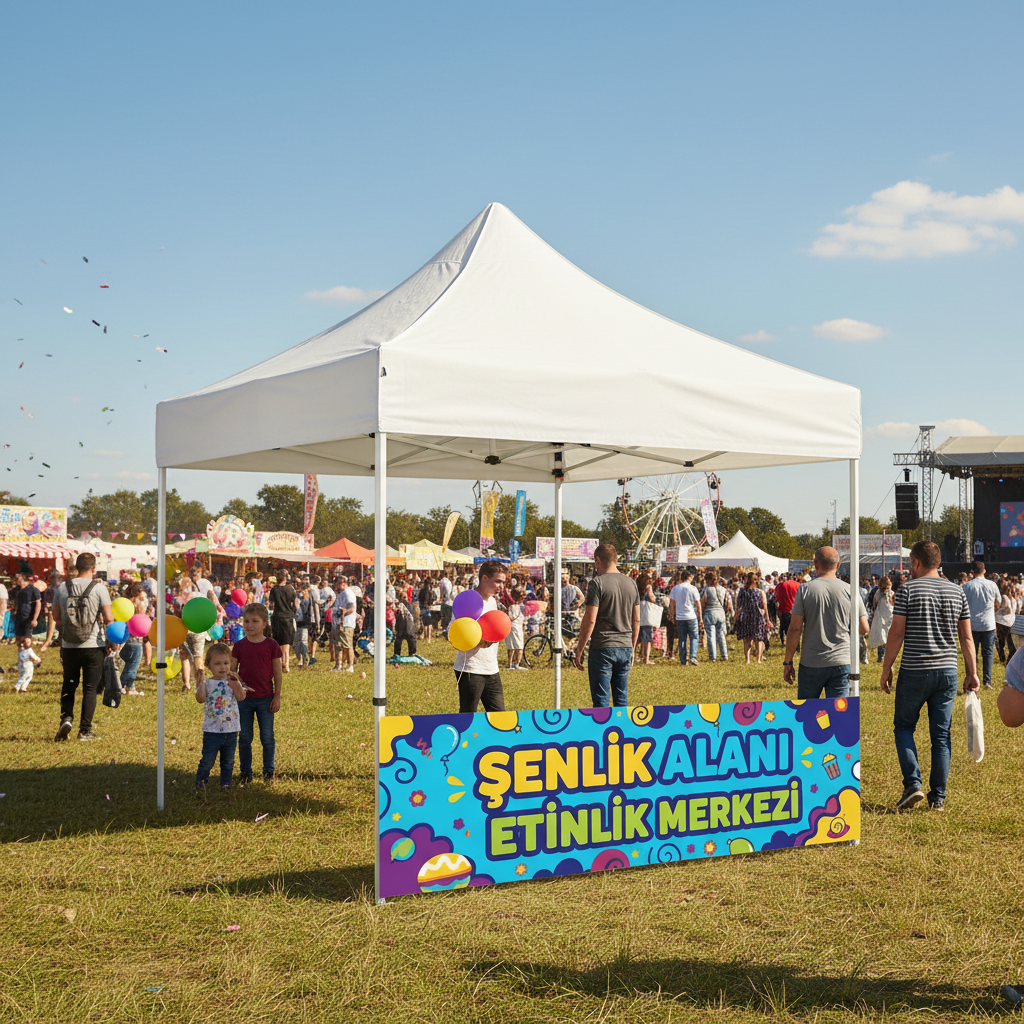 2x2 Gazebo Çadır Yarım Baskı