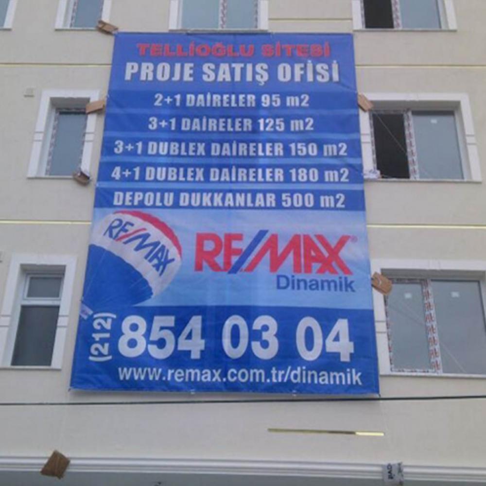 300x100 Cm Emlak Afişi