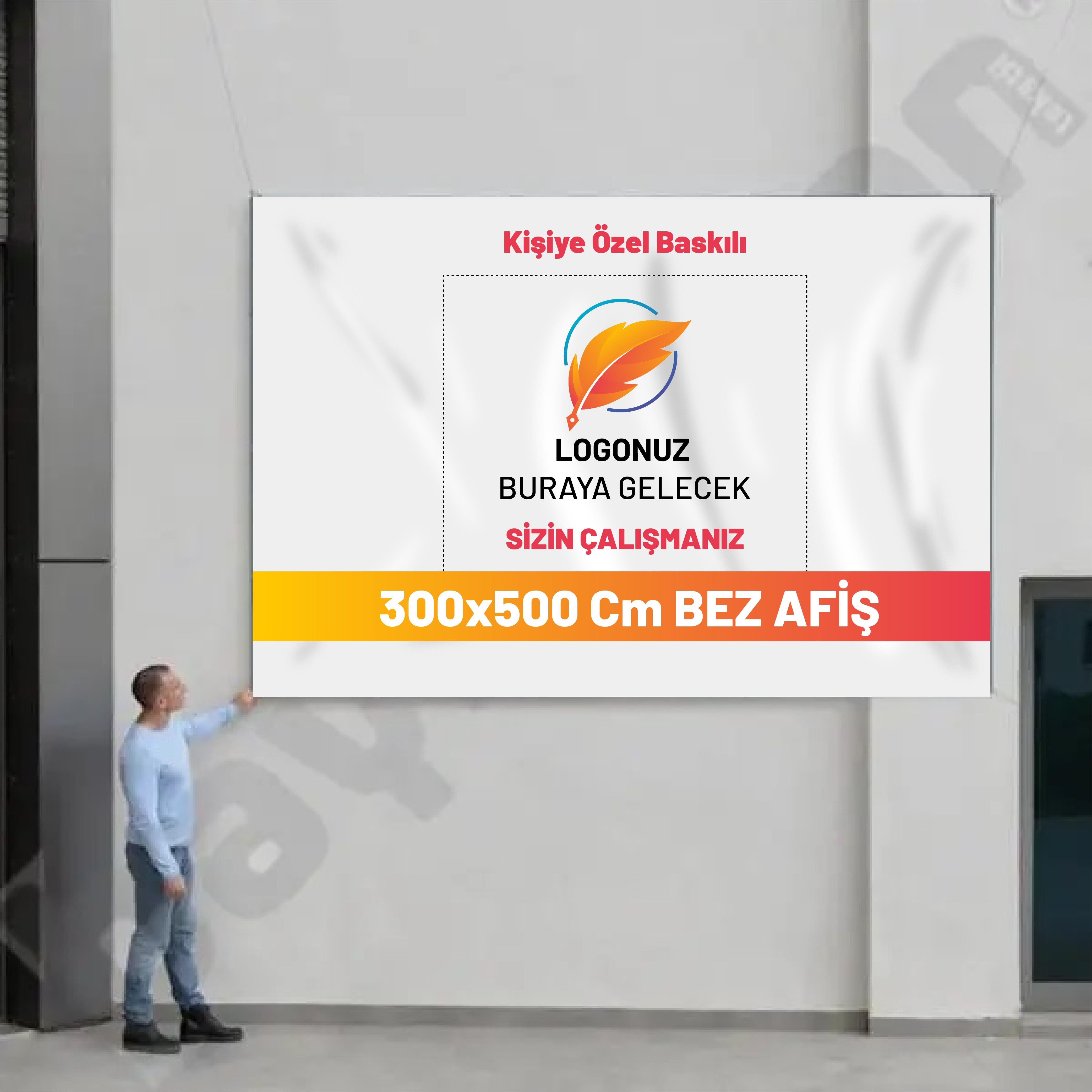 300x500 Cm Bez Afiş