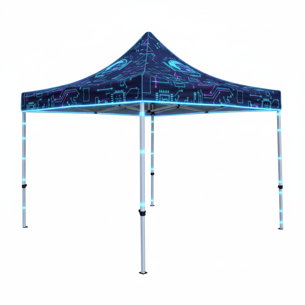 3x3 Baskılı Gazebo Çadır