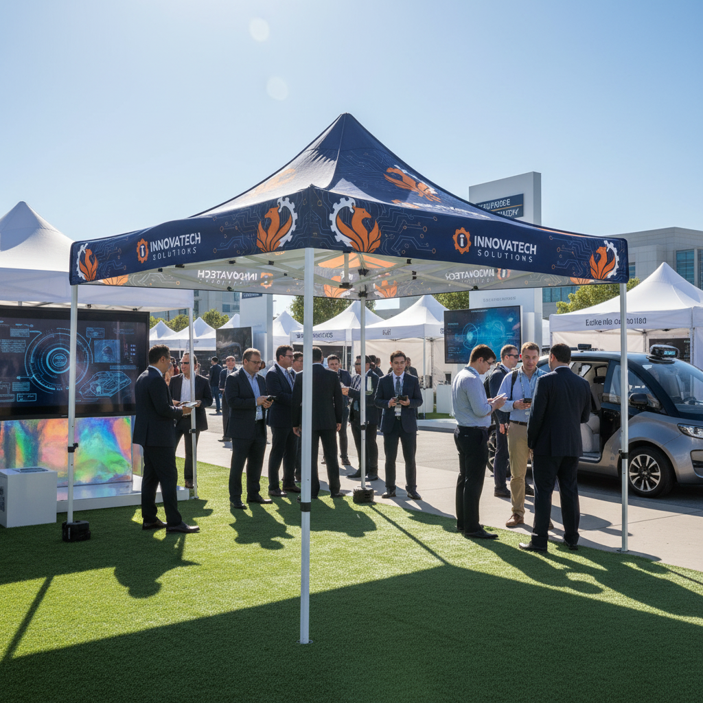 3x3 Baskılı Gazebo Çadır