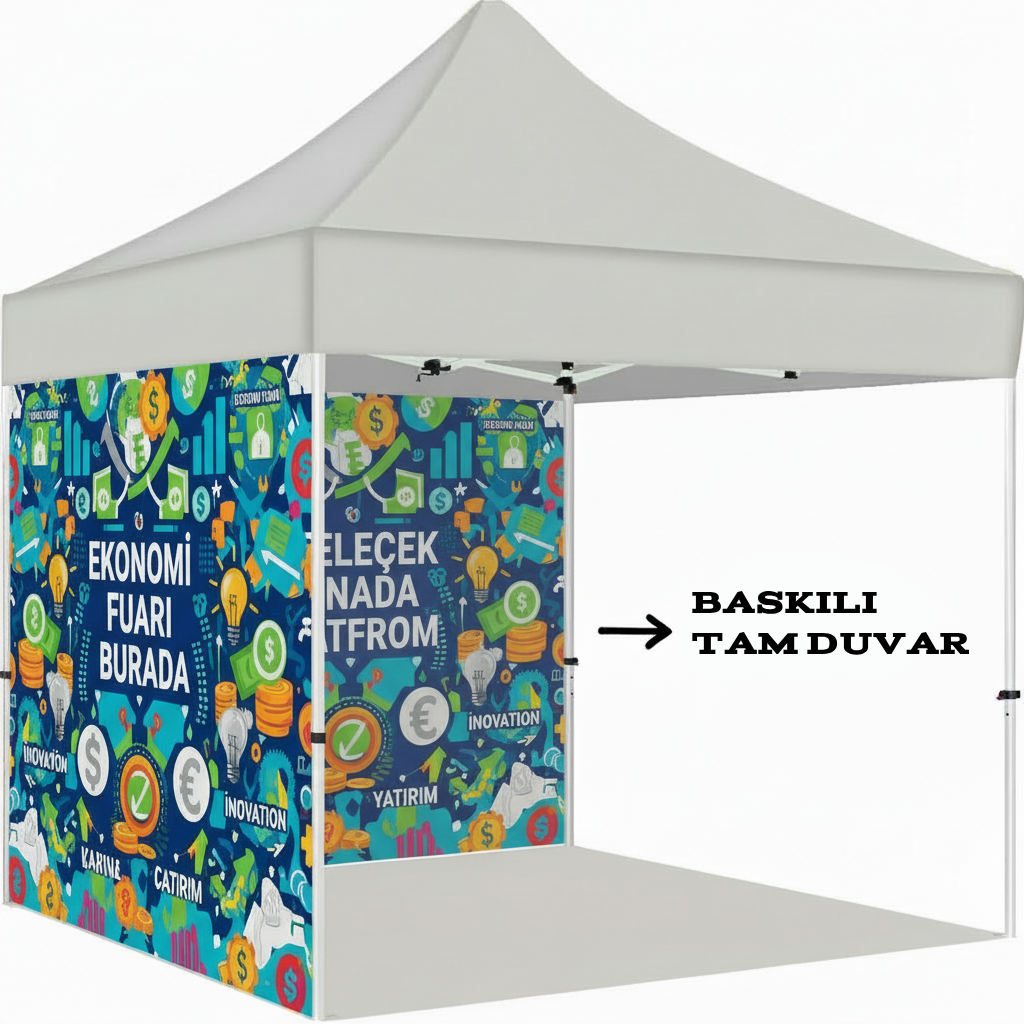 3x3 Gazebo Çadır Yan Duvar