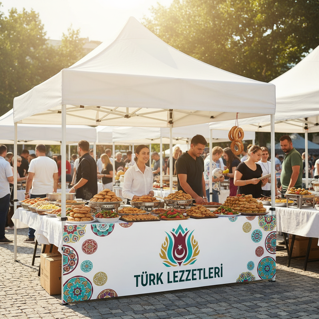 3x3 Gazebo Çadır Yarım Baskı