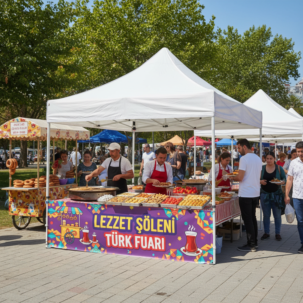 3x3 Gazebo Çadır Yarım Baskı