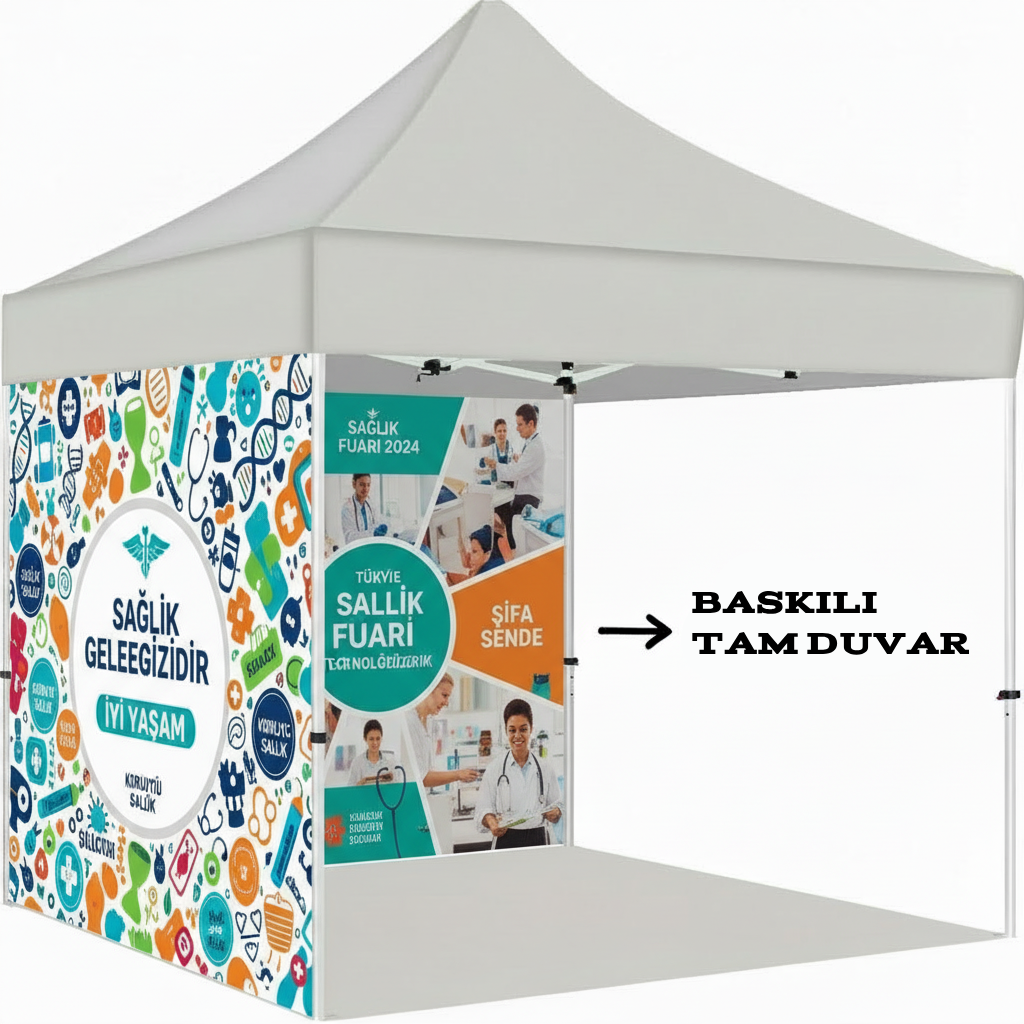 3x4.5 Gazebo Çadır Yan Duvar