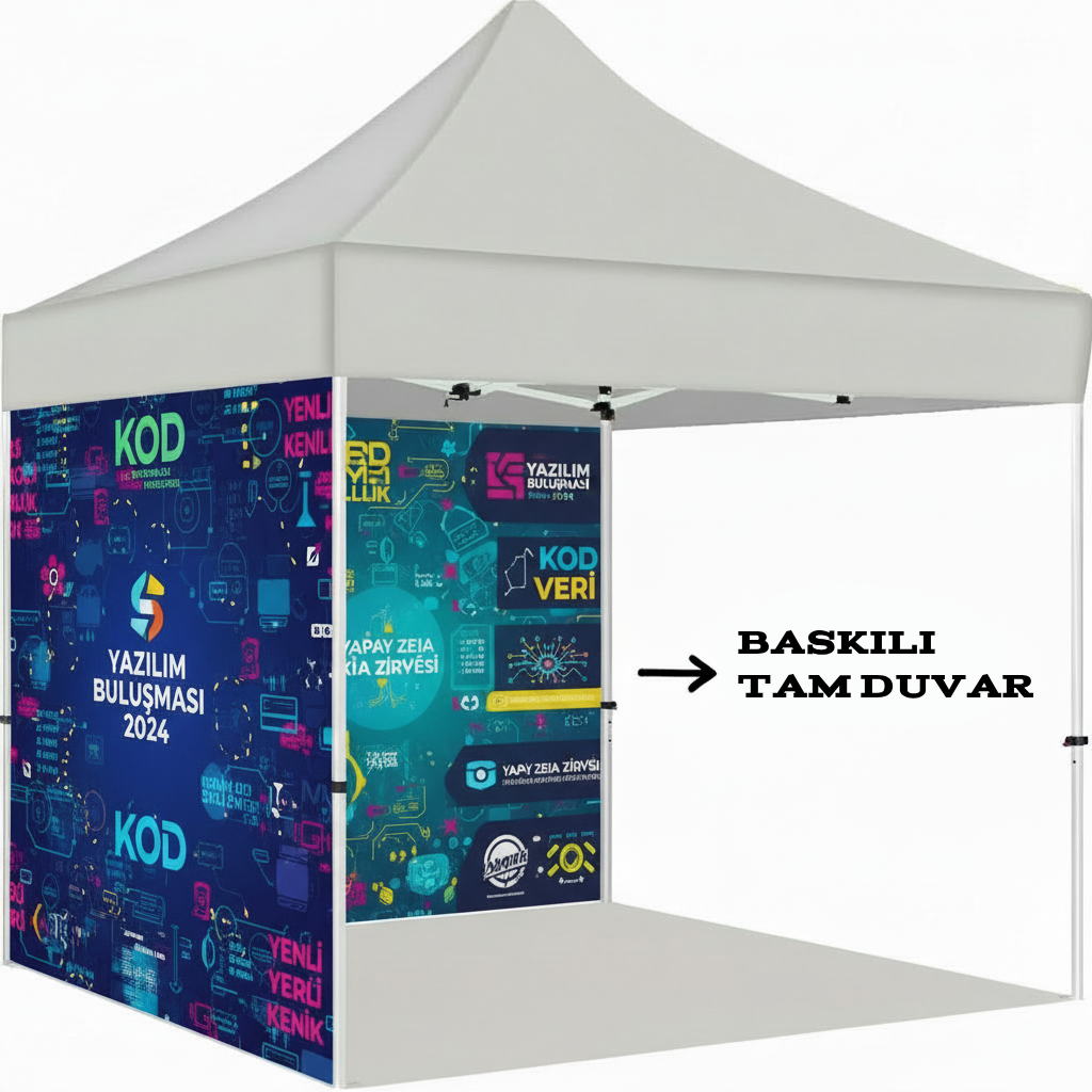 3x4.5 Gazebo Çadır Yan Duvar