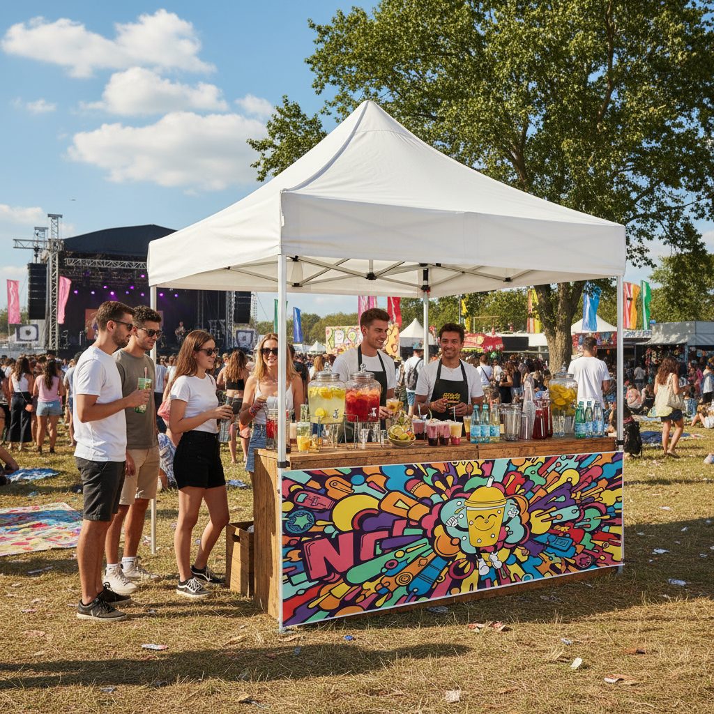 3x4.5 Gazebo Çadır Yarım Baskı