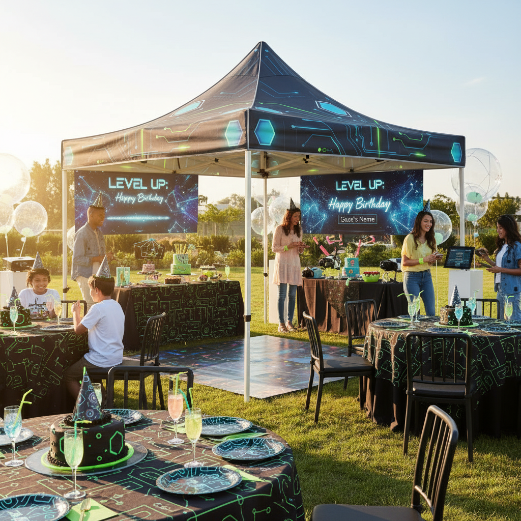 3x4.5 Baskılı Gazebo Çadır