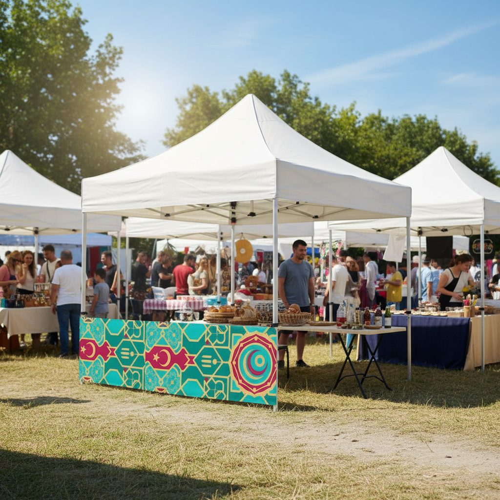 3x4.5 Gazebo Çadır Yarım Baskı