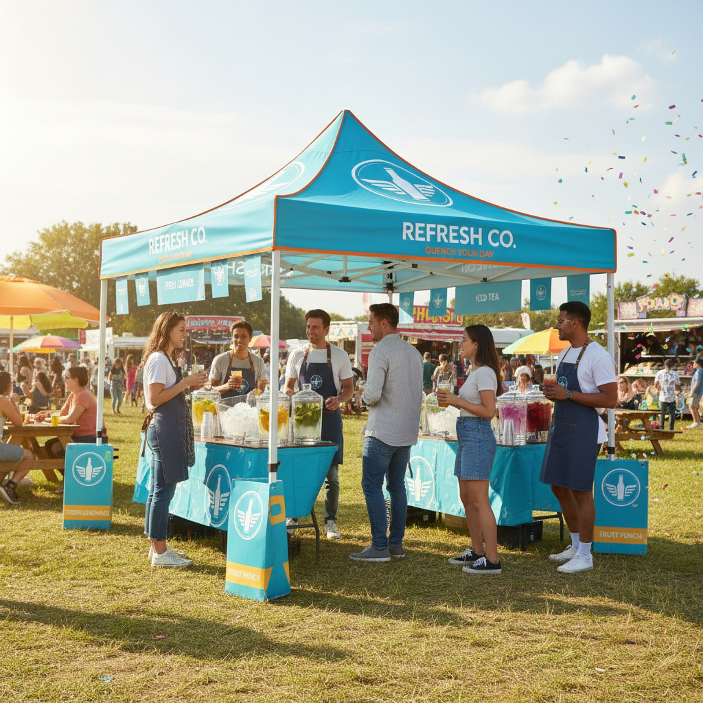 3x6 Baskılı Gazebo Çadır