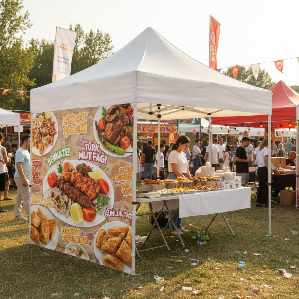 3x6 Gazebo Çadır Yan Duvar