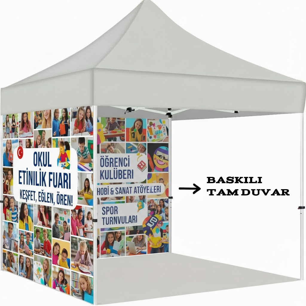 3x6 Gazebo Çadır Yan Duvar