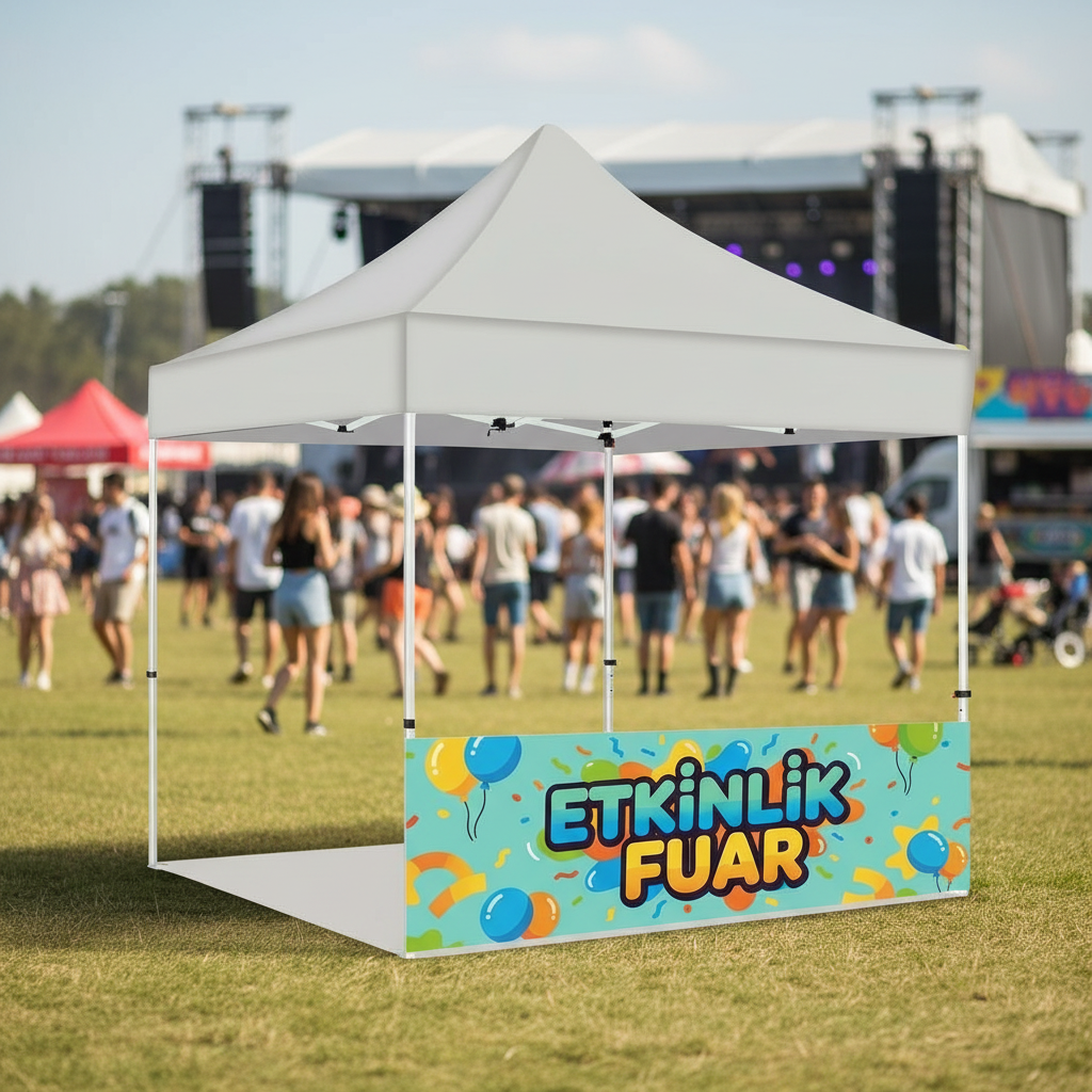 3x6 Gazebo Çadır Yarım Baskı