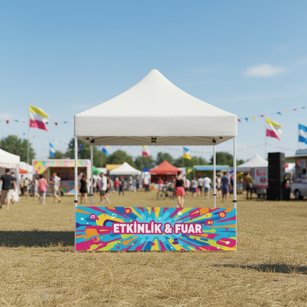 3x6 Gazebo Çadır Yarım Baskı