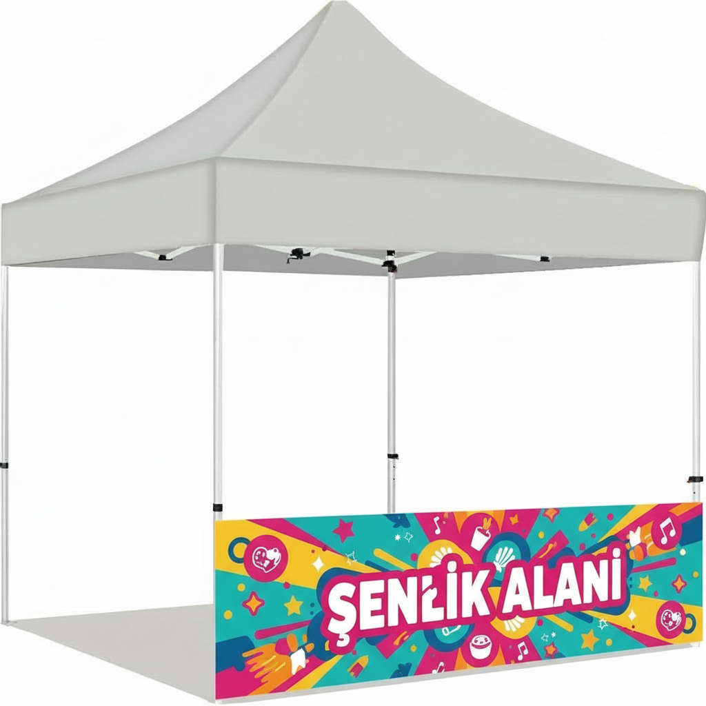 3x6 Gazebo Çadır Yarım Baskı