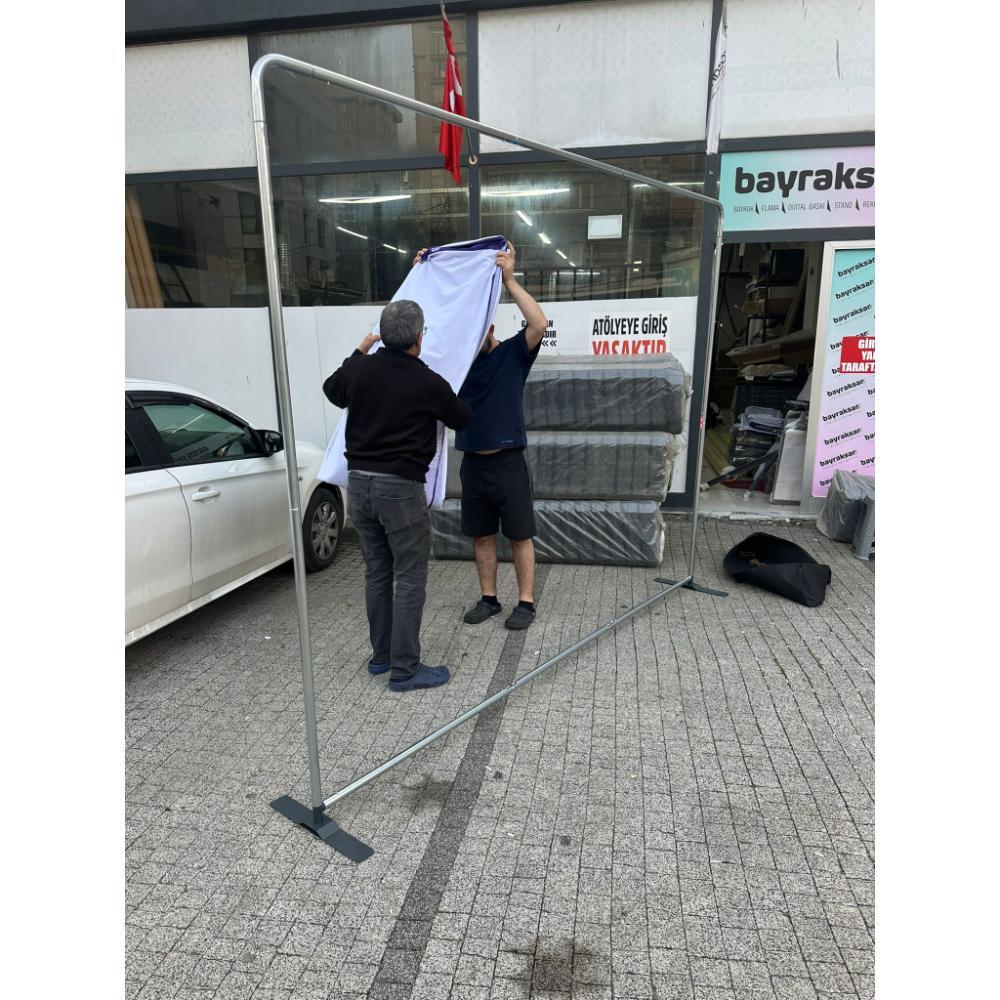 400x230 CM Kumaş Backdrop Stand