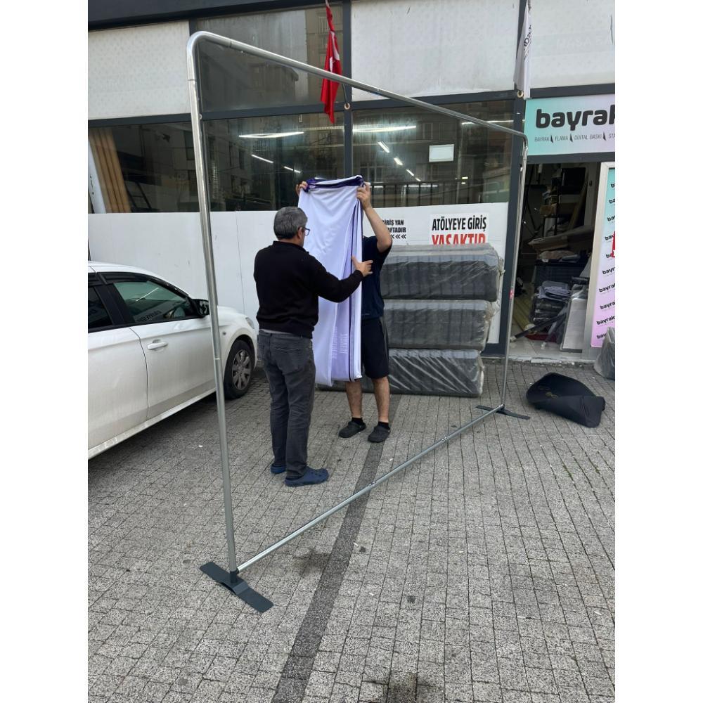 400x230 CM Kumaş Backdrop Stand