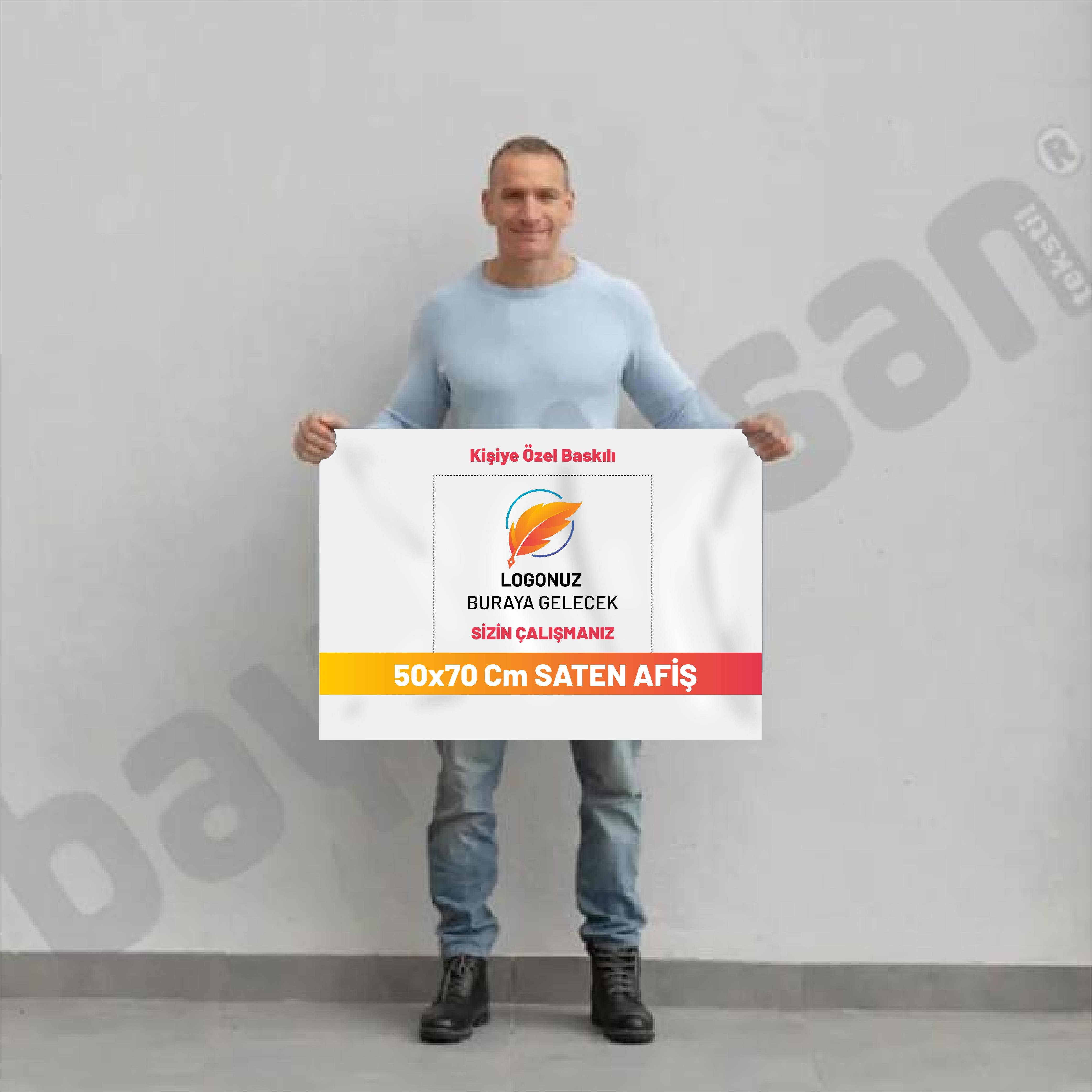 50x70 Cm Saten Afiş