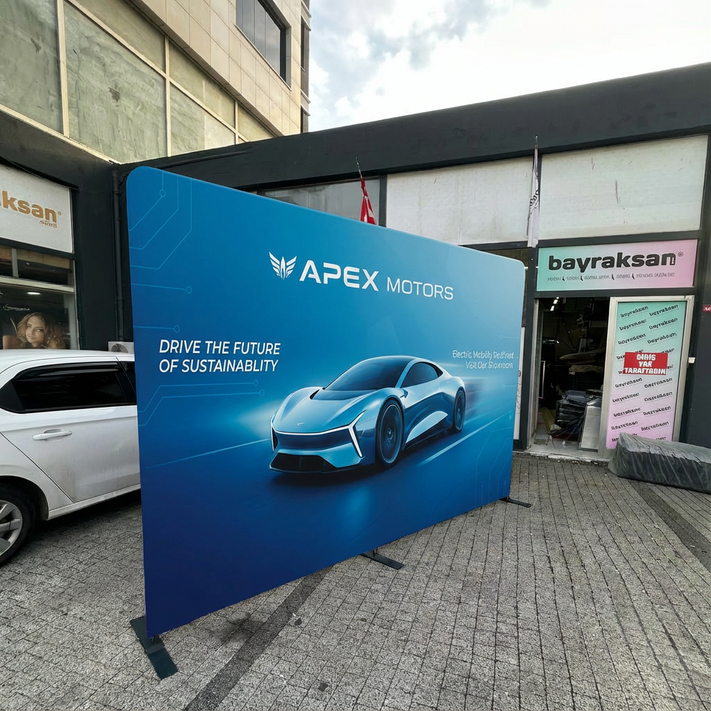 600x230 CM Kumaş Backdrop Stand