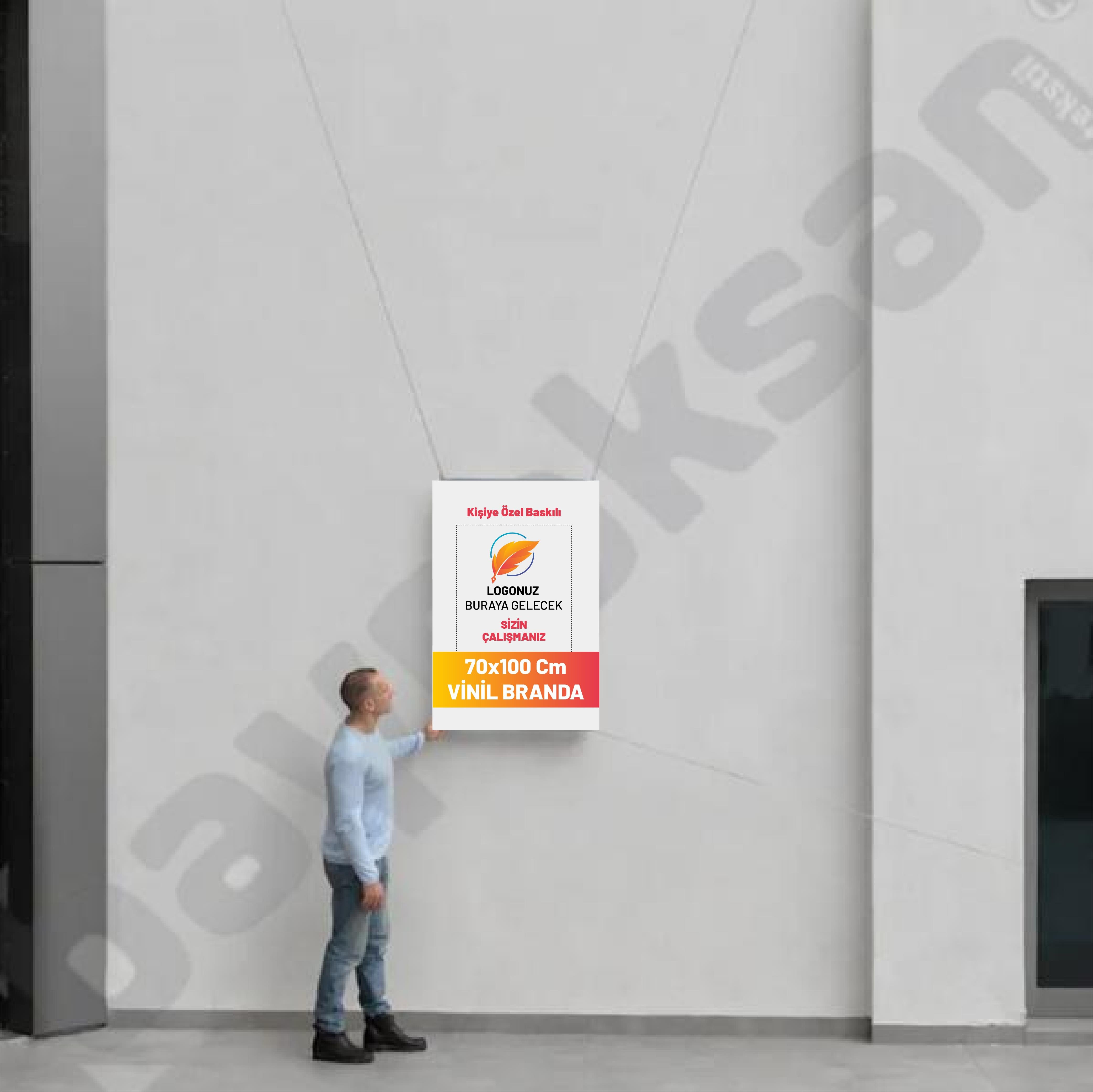 70x100 Cm Branda Baskı