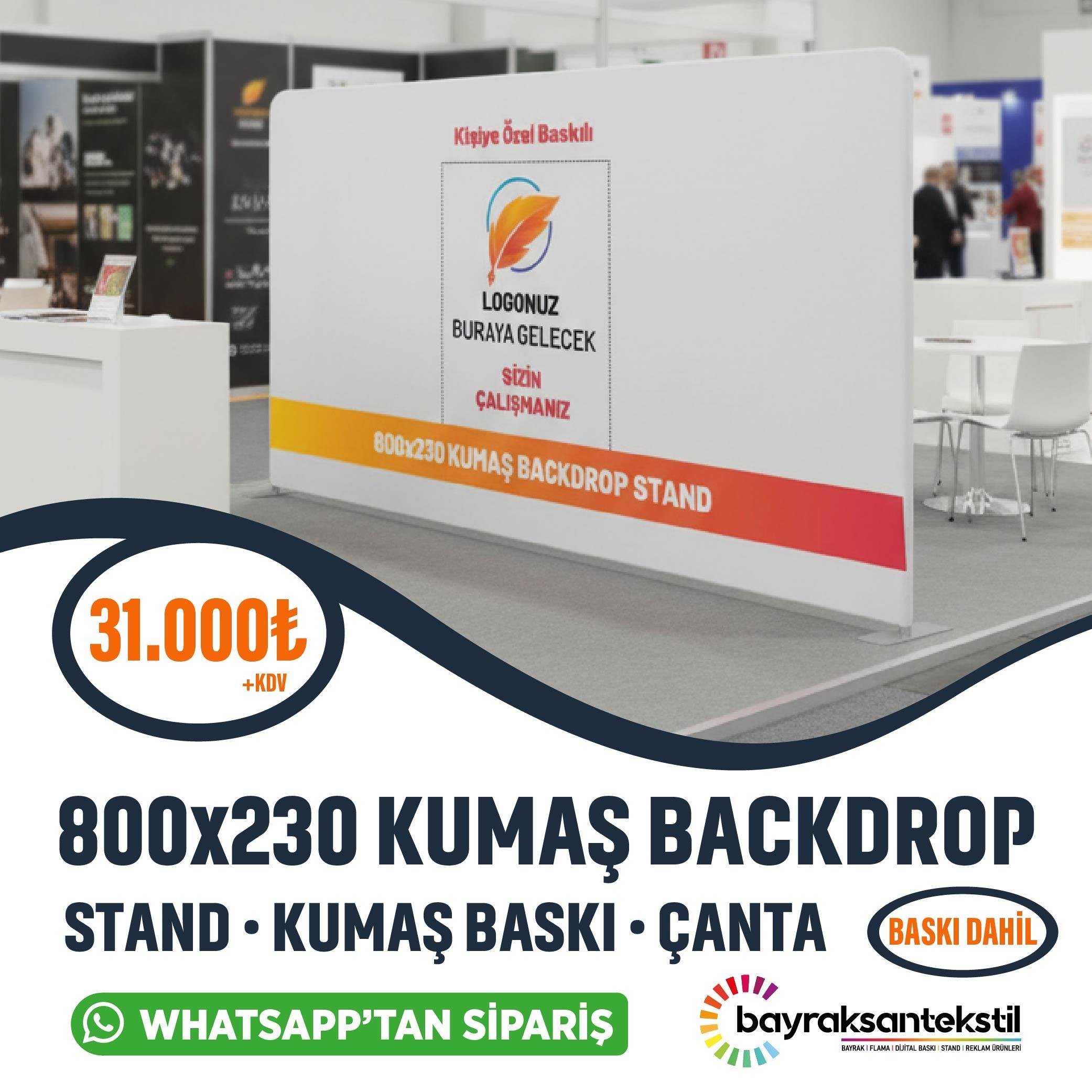 800x230 CM Kumaş Backdrop Stand
