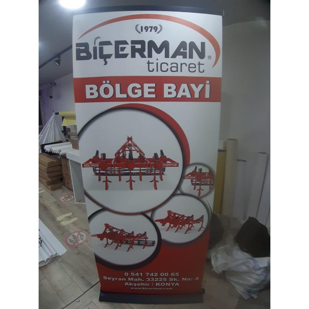 85×200 Cm Çift Taraflı Rollup Banner Pro Model