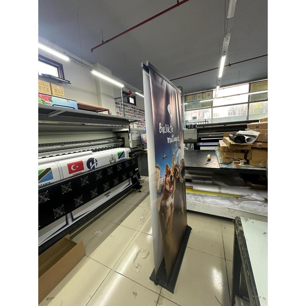 85×200 Cm Çift Taraflı Rollup Banner Pro Model