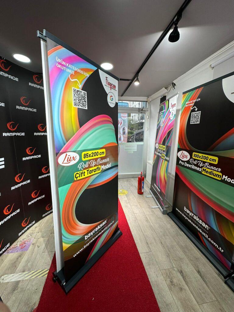 85×200 Cm Çift Taraflı Rollup Banner Pro Model
