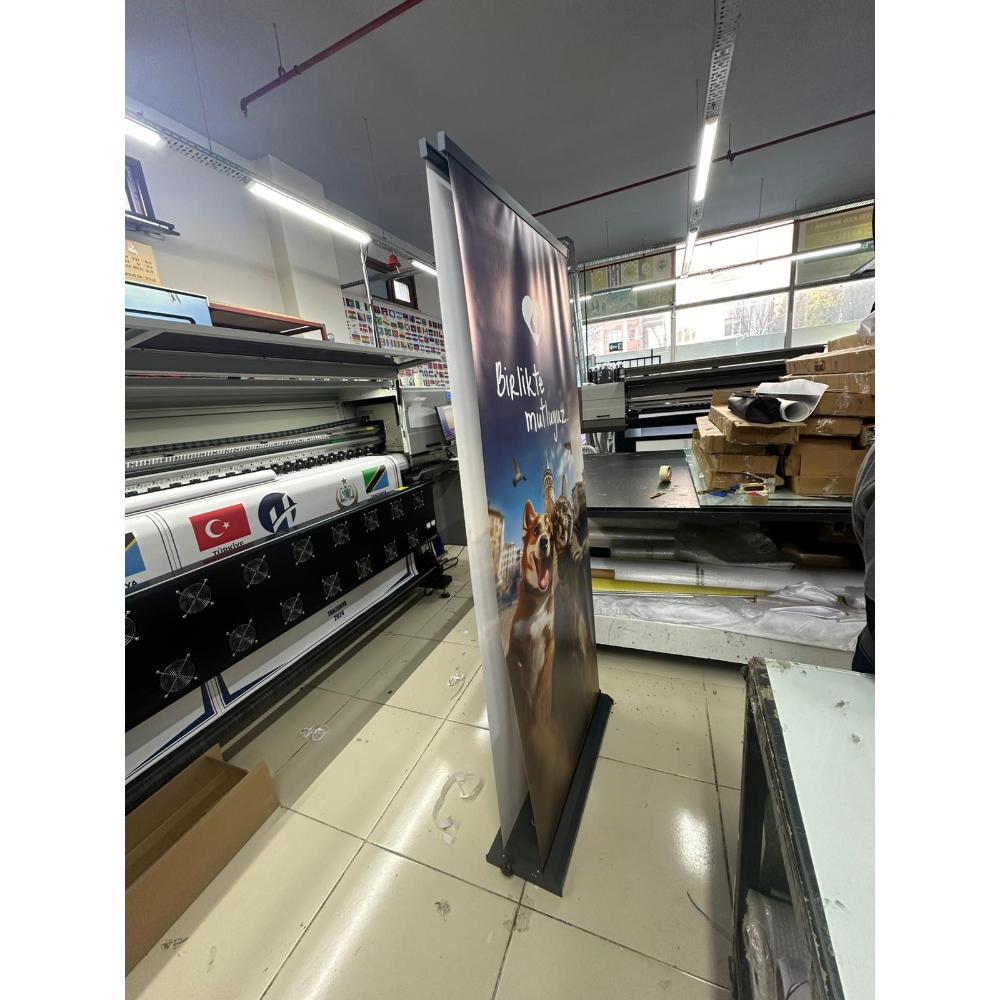 85×200 Cm Çift Taraflı Rollup Banner Pro Model