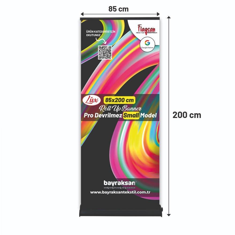 85×200 Cm Lüx Rollup Banner Pro Devrilmez Small Model