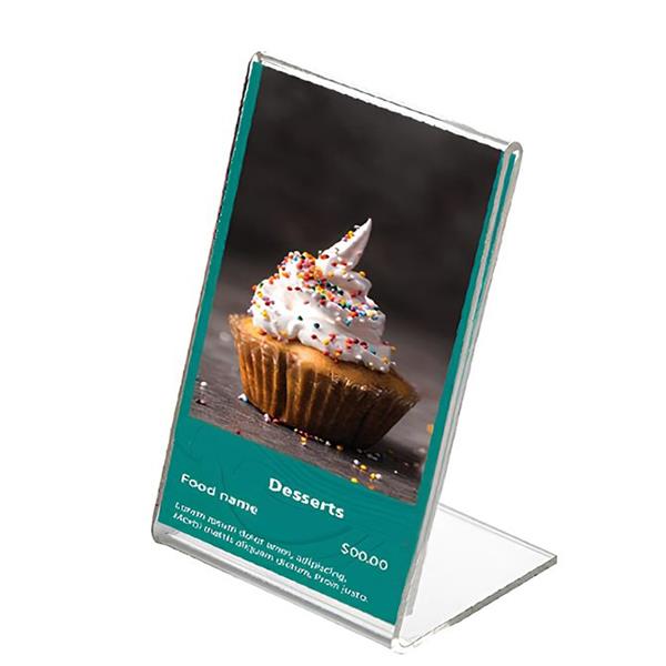 A6 Masaüstü L Tipi Dikey Pleksi Föylük Broşürlük Fiyatlık