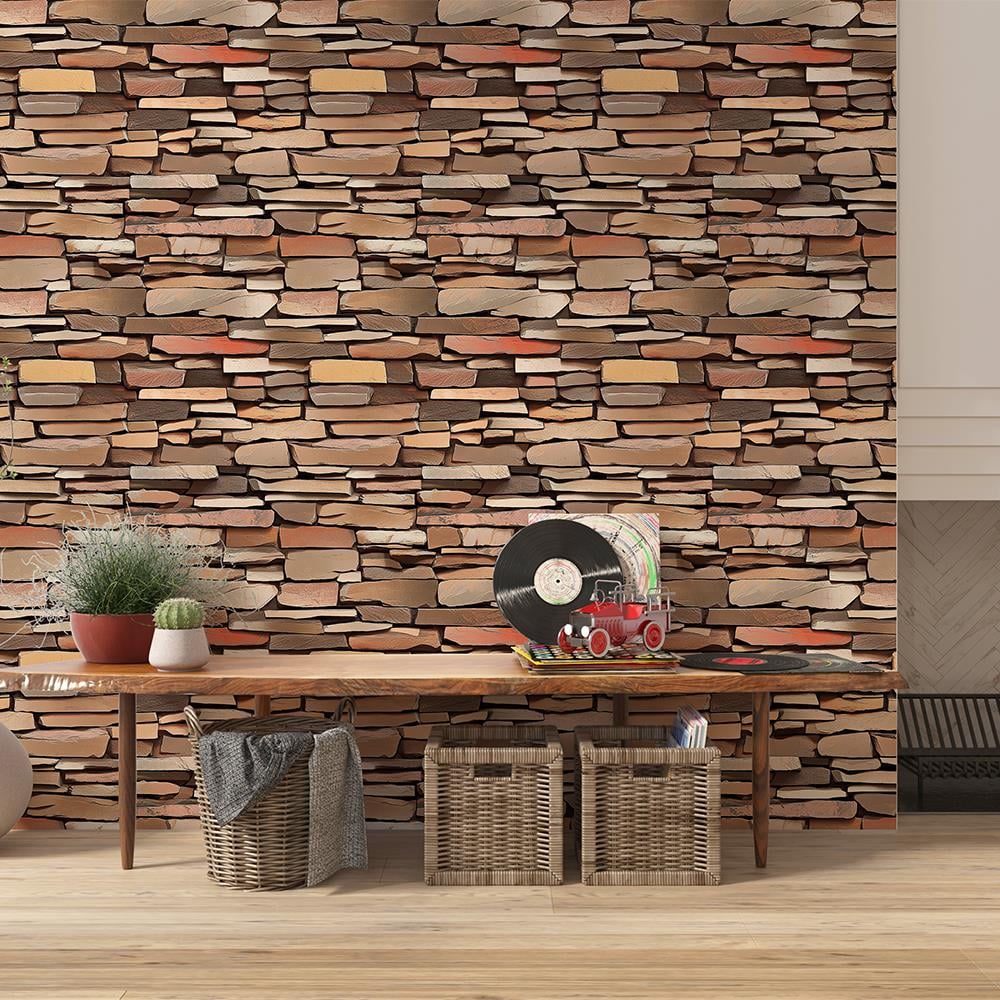 Bej Tonlu Kaya Taş Duvar Kağıdı