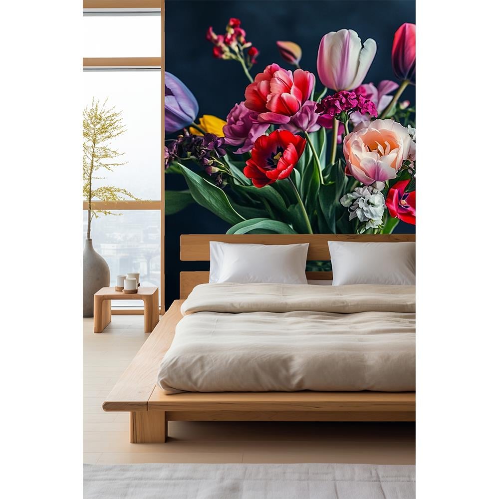 Canlı Çiçek Buketi Duvar Kağıdı