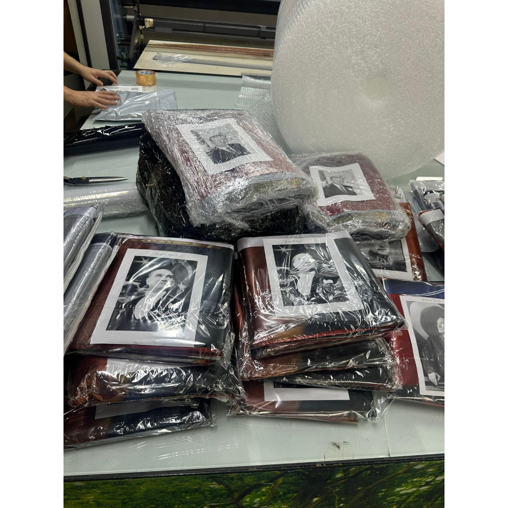 Çay Kahve İçerken Atatürk Posteri