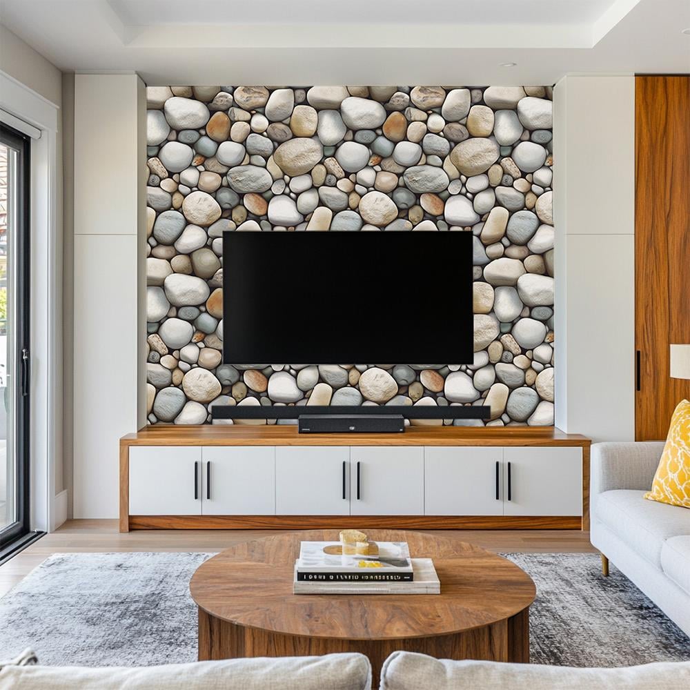 Doğal Çakıl Renkli Taş Duvar Kağıdı