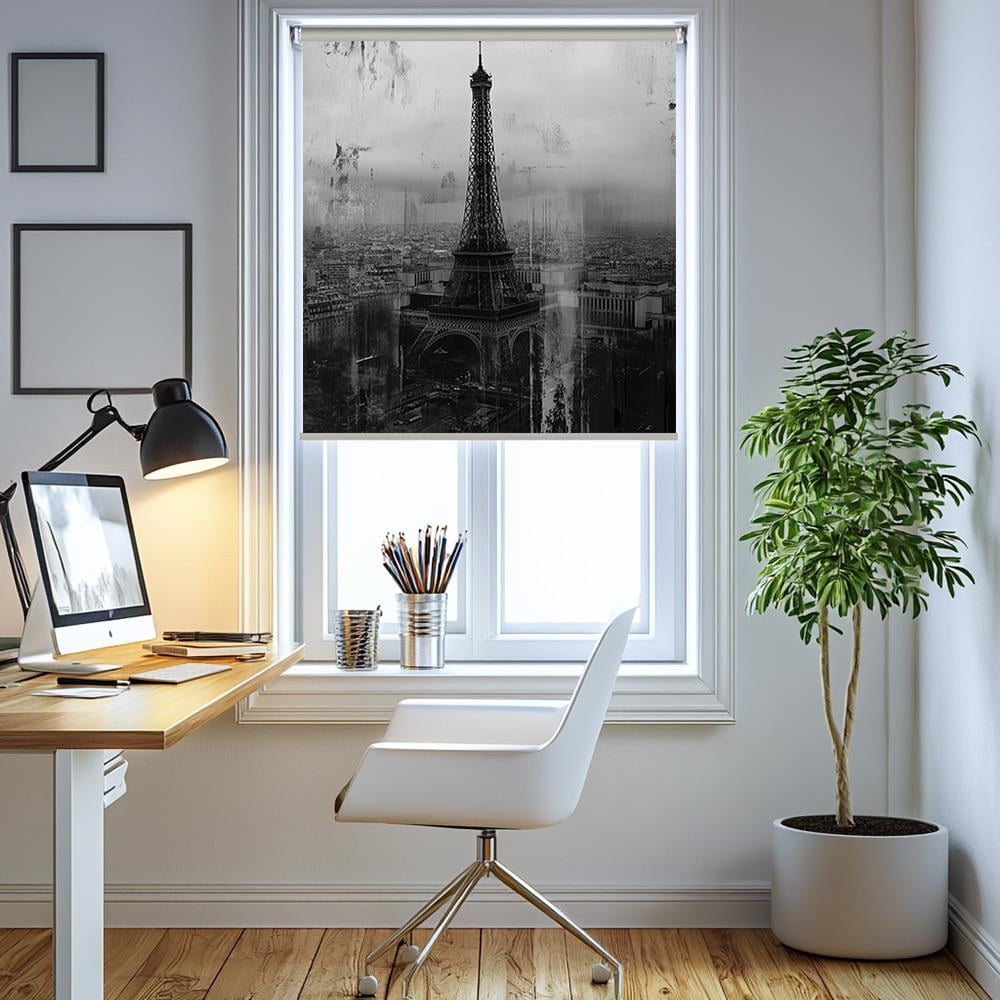 Eiffel Kulesi Siluet 3D Stor Perde