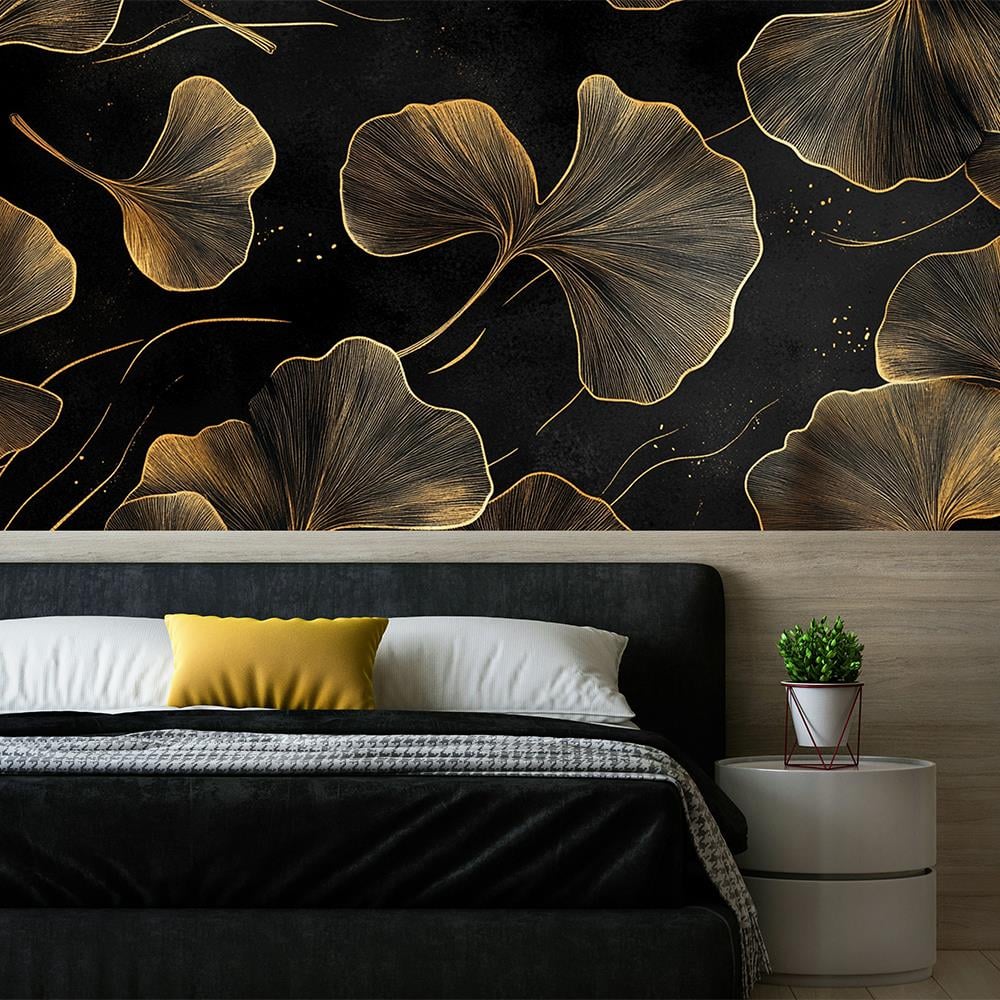 Gece Altın Gingko Duvar Kağıdı