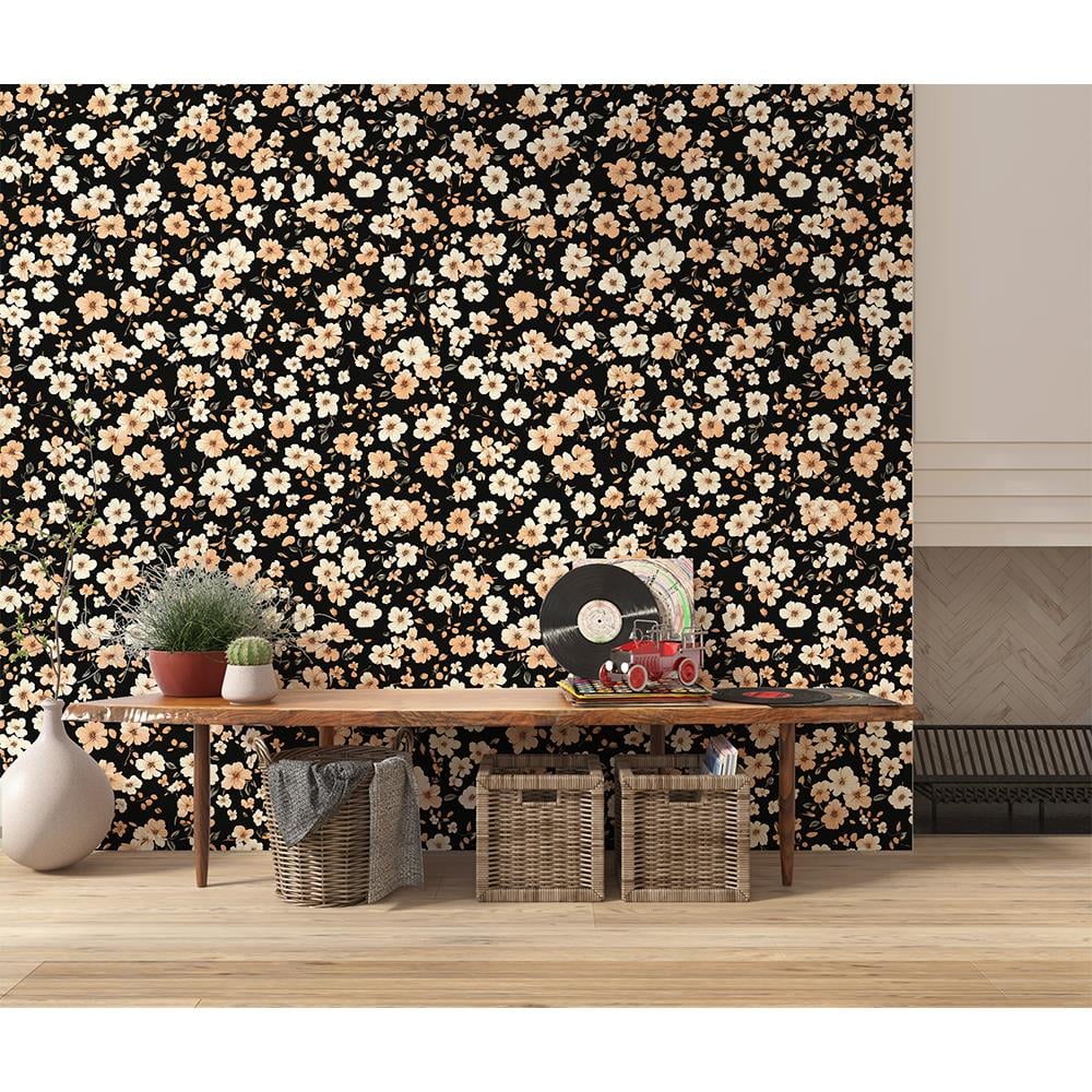 Gece Çiçek Tarlası Duvar Kağıdı