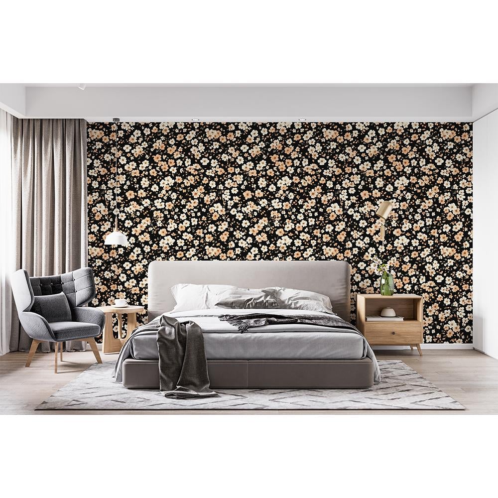 Gece Çiçek Tarlası Duvar Kağıdı