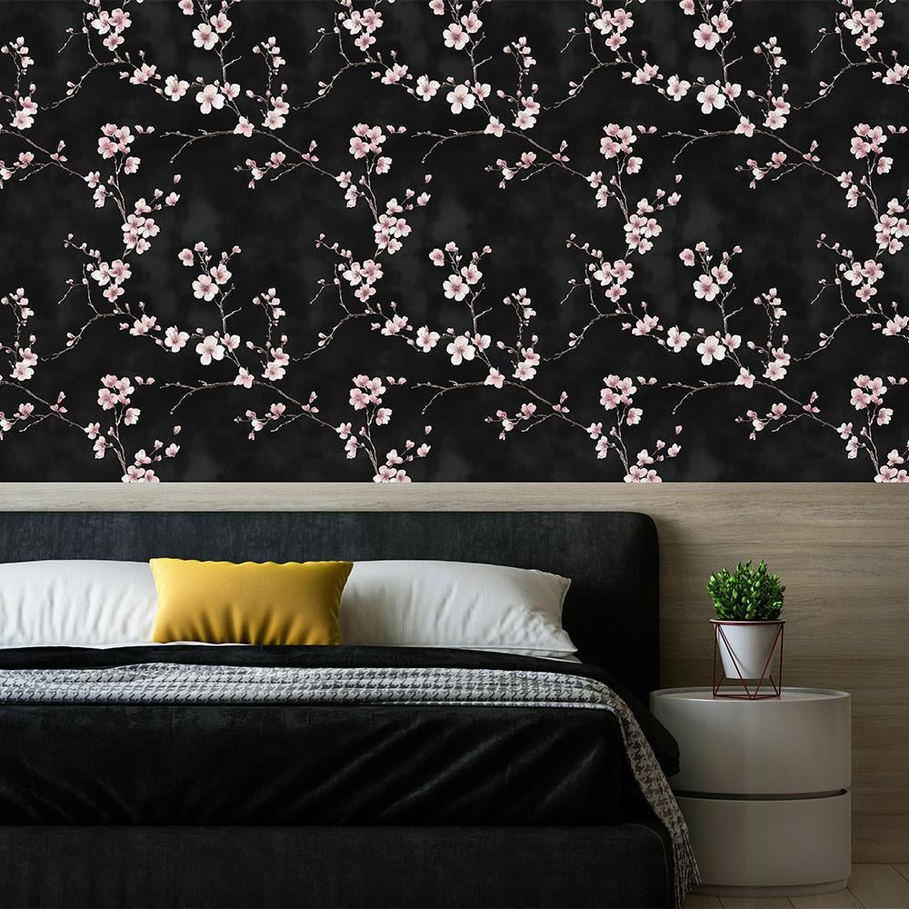 Geceye Açan Kiraz Çiçekleri Duvar Kağıdı