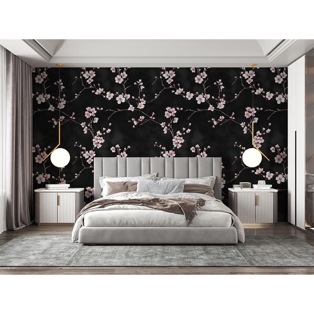 Geceye Açan Kiraz Çiçekleri Duvar Kağıdı