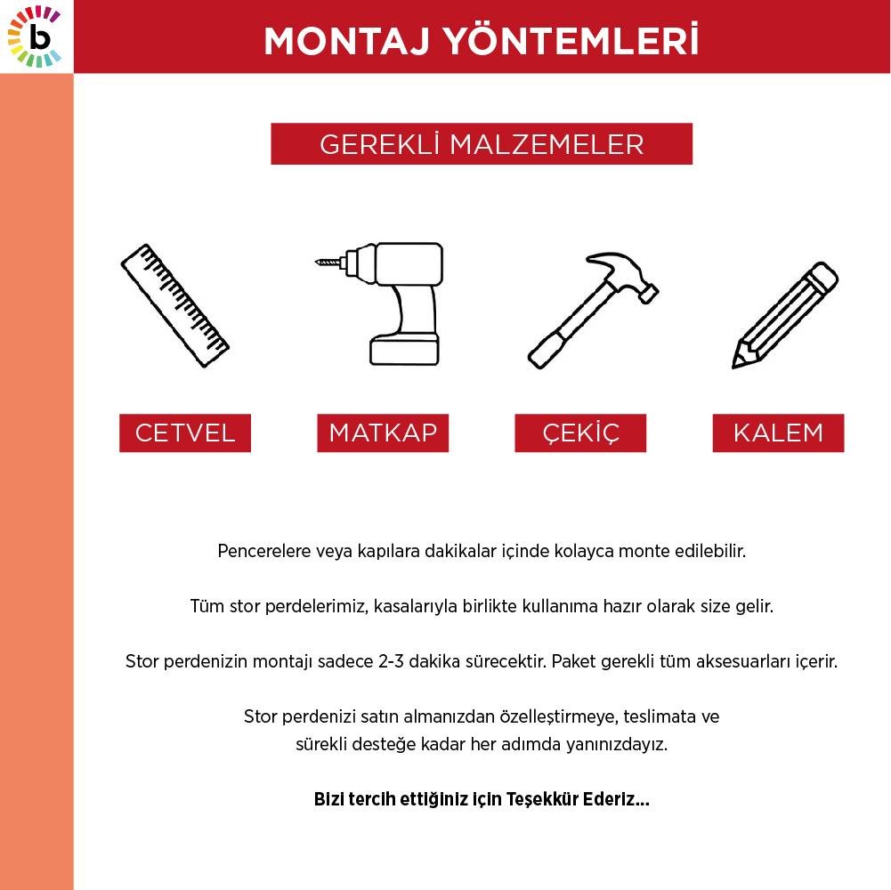Geometrik Desenli Yatak Odası Stor Perde