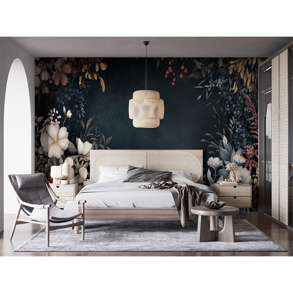 Gizemli Orman Çiçekleri Duvar Kağıdı