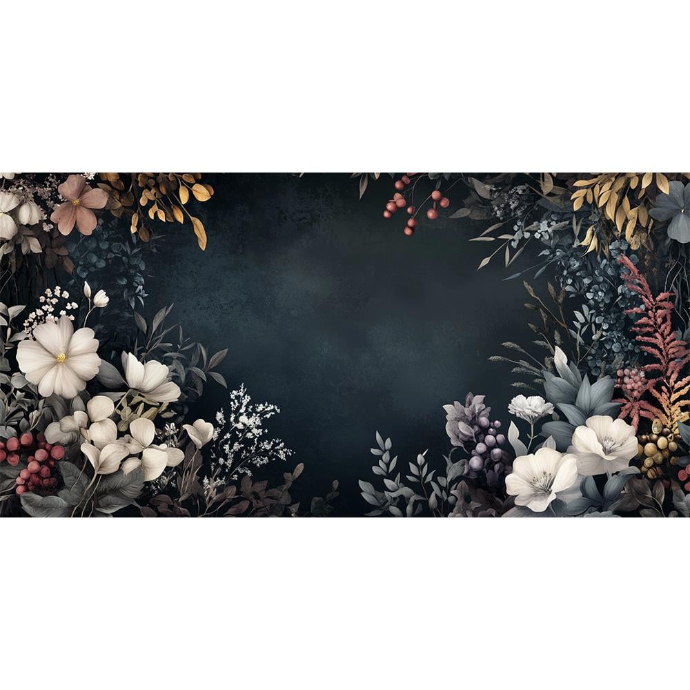 Gizemli Orman Çiçekleri Duvar Kağıdı