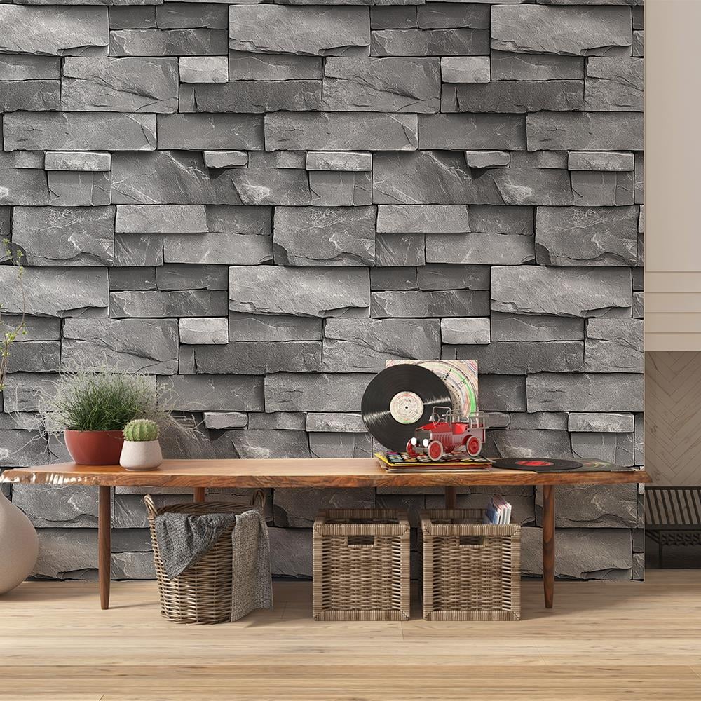 Gri Kaya Taş Duvar Kağıdı