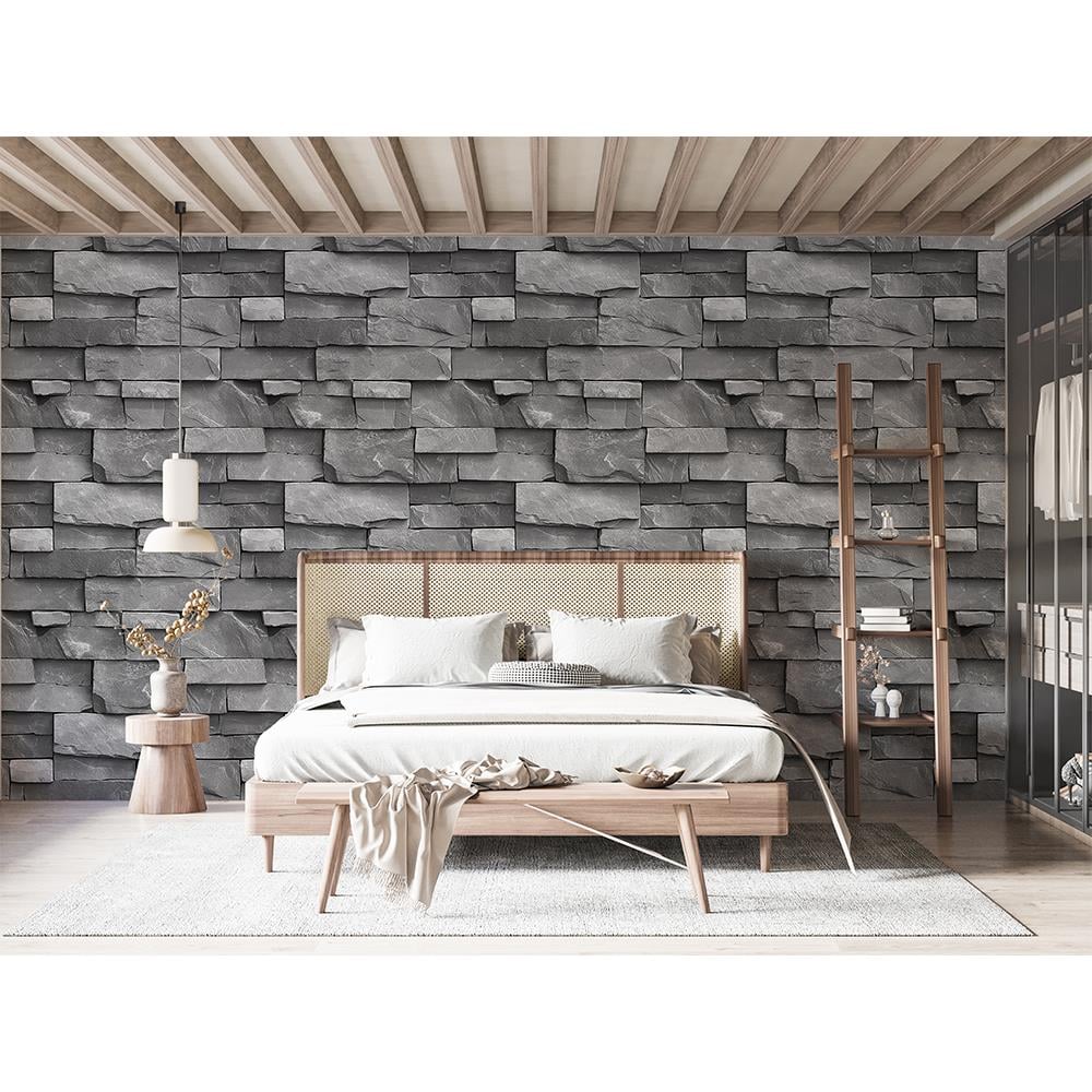 Gri Kaya Taş Duvar Kağıdı