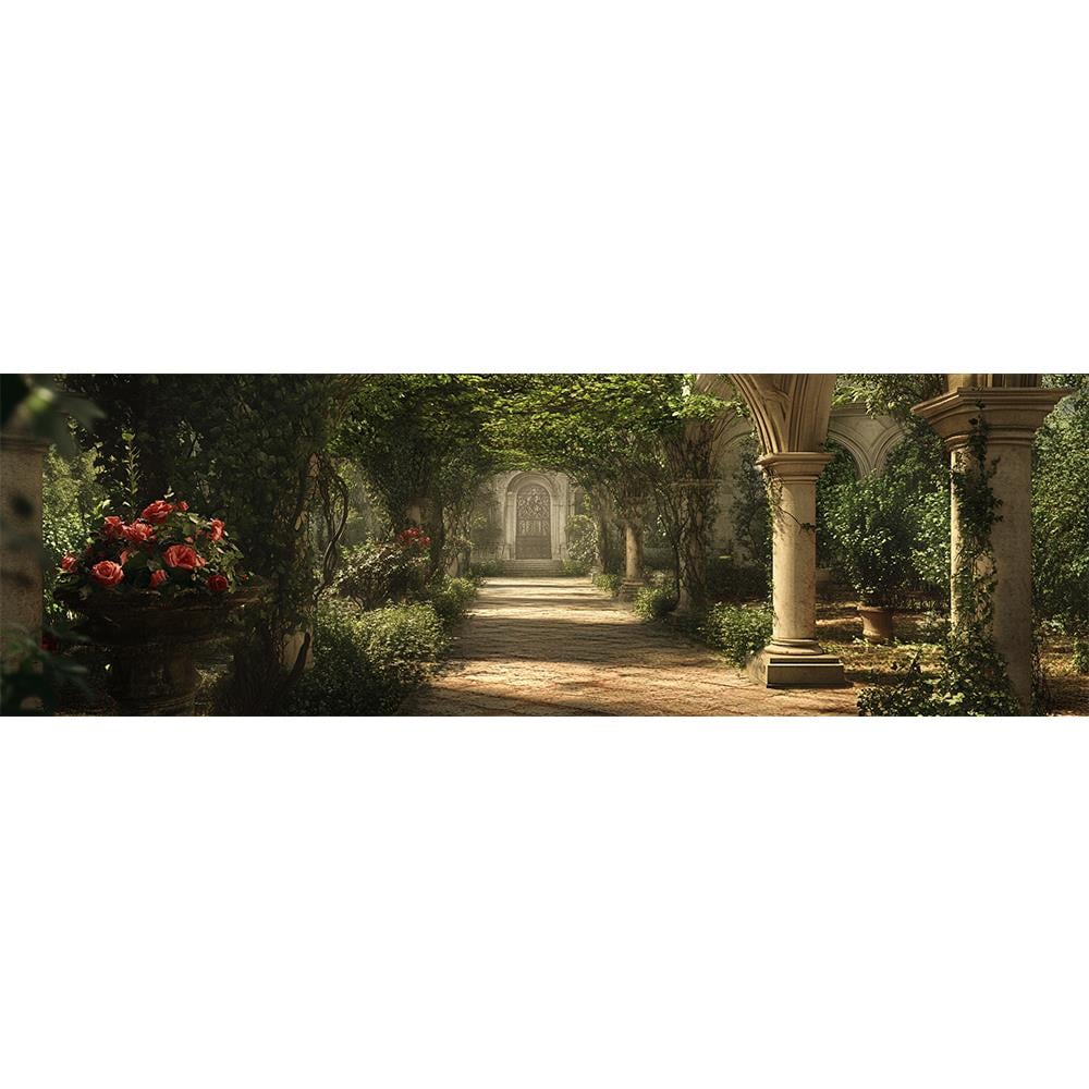 Güllerle Bezenmiş Gizemli Bahçe Duvar Kağıdı